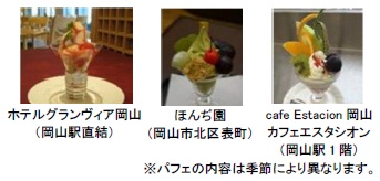 おかやまミニフルーツパフェ食べ歩きクーポン