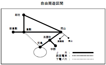 自由周遊区間