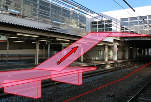 昇降設備設置(8番・9番のりば⇔橋上駅舎)