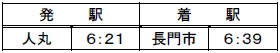 山陰線臨時列車(2両編成)【上り】