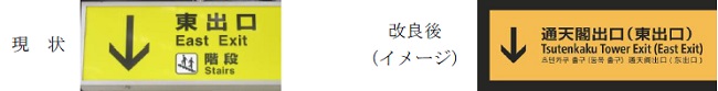 案内サイン改良イメージ