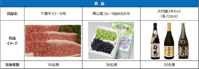 キャンペーン賞品