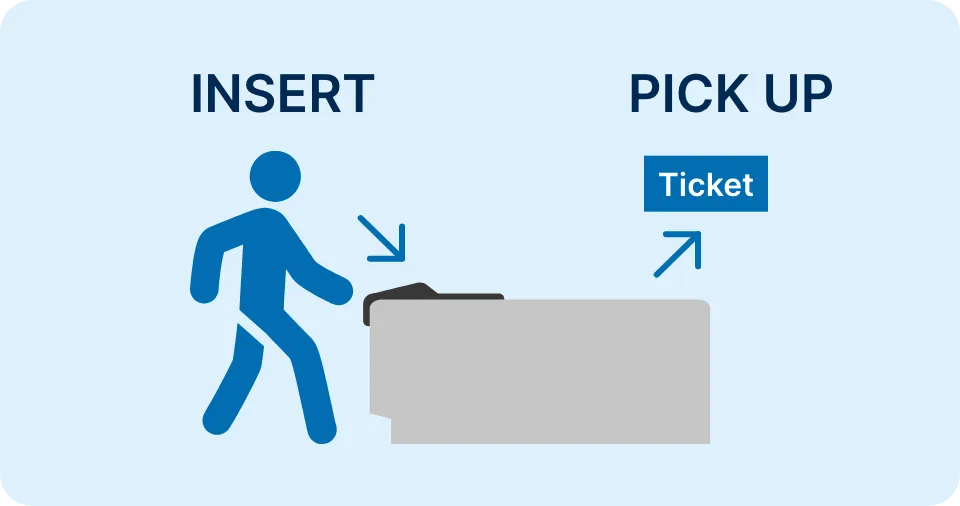 Tickets with black backs