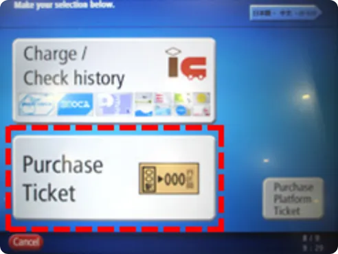 Press the “Purchase Ticket” button.