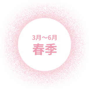 3月~6月 春季
