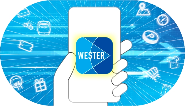 WESTERアプリの進化イメージ。日常の移動を価値に変えるアプリへとパワーアップ
