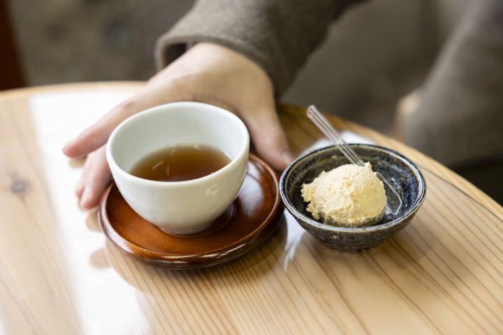 宮崎屋のたまり醤油アイスクリーム